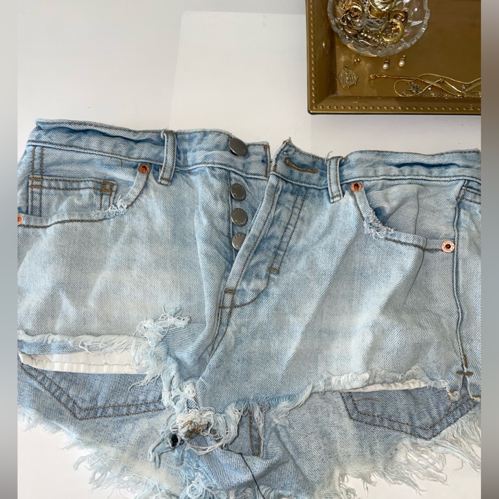 Free people denim shorts
